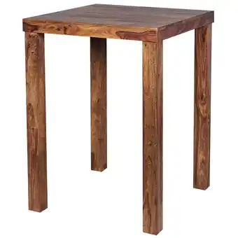 Netto Marken-Discount KADIMA DESIGN Rustikaler Sheeshamholz Bartisch, Stabile Konstruktion, Einzigartiges Design Angebot