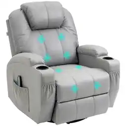 Netto Marken-Discount HOMCOM Massagesessel Kunstleder, Metall Angebot