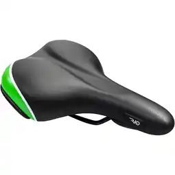 Netto Marken-Discount Zündapp Z700 Fahrrad Sattel City Trekking Komfortsattel bequemer Fahrradsattel schwarz/grün Angebot