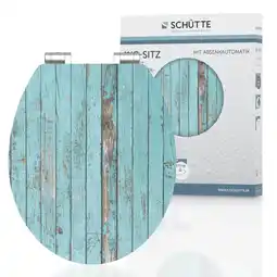 Netto Marken-Discount SCHÜTTE MDF HG WC-Sitz BLUE WOOD, mit Absenkautomatik Angebot