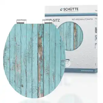Netto Marken-Discount SCHÜTTE MDF HG WC-Sitz BLUE WOOD, mit Absenkautomatik Angebot