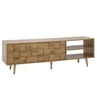 Netto Marken-Discount KADIMA DESIGN Eichen-Dekor Lowboard, TV-Unterschrank, Aufbewahrung, bis 70-Zoll TV Angebot