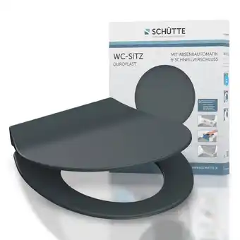 Netto Marken-Discount SCHÜTTE Duroplast WC-Sitz SLIM ANTHRAZIT, mit Absenkautomatik und Schnellverschluss Angebot