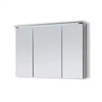 Netto Marken-Discount Badmöbel Spiegelschrank DUO 100 mit LED Beleuchtung Grau Angebot