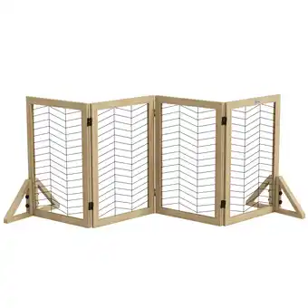 Netto Marken-Discount PawHut Hundetürgitter Kiefernholz, Stahl Angebot