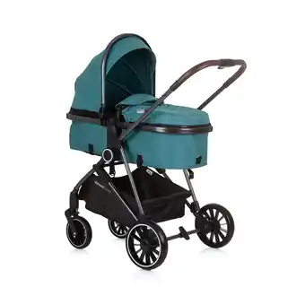 Netto Marken-Discount Chipolino Kinderwagen Aura 2 in 1 umbaubar Wickeltasche Sitz umkehrbar bis 22 kg grün Angebot