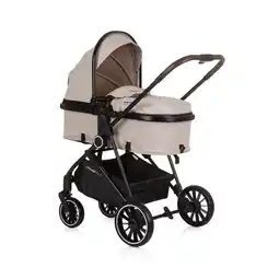 Netto Marken-Discount Chipolino Kinderwagen Aura 2 in 1 umbaubar Wickeltasche Sitz umkehrbar bis 22 kg beige Angebot