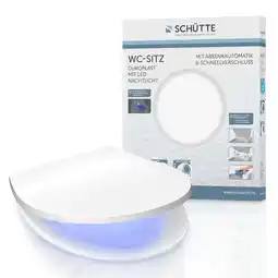 Netto Marken-Discount SCHÜTTE Duroplast WC-Sitz mit LED Nachtlicht, mit Absenkautomatik und Schnellverschluss Angebot