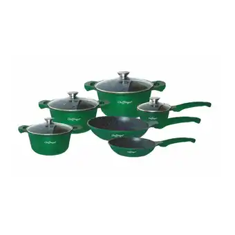 Netto Marken-Discount 10-Teiliges Kochgeschirr-Set Topf Induktion Alu Guss Pfanne Topfset Angebot