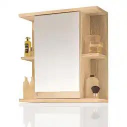 Netto Marken-Discount Badmöbel Spiegelschrank Badschrank mit Ablagen Sonoma Angebot