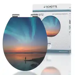 Netto Marken-Discount SCHÜTTE MDF HG WC-Sitz POLAR LIGHTS, mit Absenkautomatik Angebot