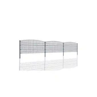 Netto Marken-Discount Gartenzaun Mattenzaun Doppelstabmattenzaun Anthrazit Grau Rund Angebot