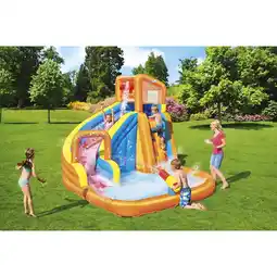 Netto Marken-Discount Bestway H2OGO! Mega-Wasserpark Turbo Splash mit Dauergebläse 365 x 320 x 270 cm Angebot