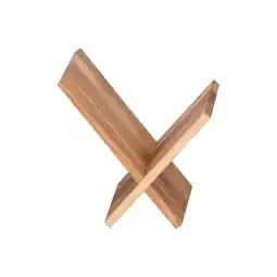 Netto Marken-Discount KADIMA DESIGN Zeitungsständer NAKO Massiv: Handgefertigt, X-Form, Sheeshamholz, pflegeleicht Angebot
