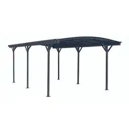Netto Marken-Discount Design Carport London Aluminium Doppelstegplatten Beschichtung gegen UV-Strahlung Grau Angebot