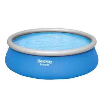 Netto Marken-Discount Bestway Fast Set Aufstellpool-Set mit Filterpumpe Ø 457 x 122 cm, blau, rund Angebot