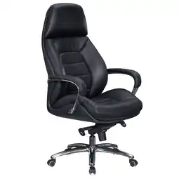Netto Marken-Discount KADIMA DESIGN Chefsessel MIRON aus Leder, Multiblockwippmechanik, bis 120 kg, in 3 Farben verfügbar Angebot