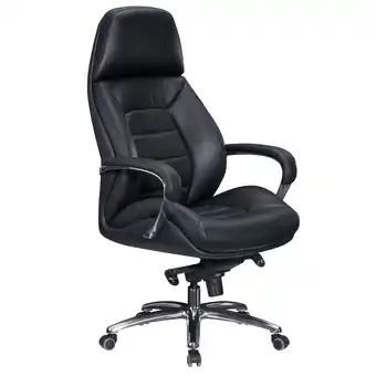 Netto Marken-Discount KADIMA DESIGN Chefsessel MIRON aus Leder, Multiblockwippmechanik, bis 120 kg, in 3 Farben verfügbar Angebot