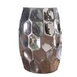 Netto Marken-Discount KADIMA DESIGN Orientalischer Beistelltisch ENNS: Hammerschlag-Design, Aluminium, pflegeleicht Angebot