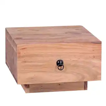 Netto Marken-Discount KADIMA DESIGN Massivholz Nachttisch NAKO: Landhausstil, Schublade, 40x25x40 cm, handgefertigt Angebot