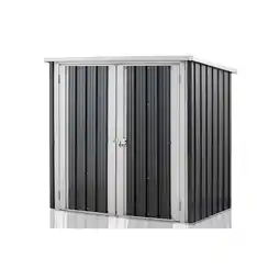 Netto Marken-Discount Geräteschuppen mit Flügeltüren und Schloss aus Metall Gerätehaus Angebot