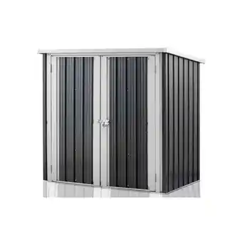 Netto Marken-Discount Geräteschuppen mit Flügeltüren und Schloss aus Metall Gerätehaus Angebot
