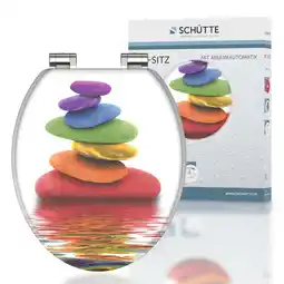 Netto Marken-Discount SCHÜTTE MDF WC-Sitz COLORFUL STONES, mit Absenkautomatik Angebot