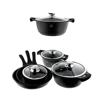 Netto Marken-Discount Kochgeschirr Set 10 tlg Topfset Induktion Kochtopfset Aluminium Angebot