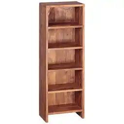 Netto Marken-Discount KADIMA DESIGN CD-Regal NAKO: Massivholz, 90 cm Höhe, für 100 CDs, Sheesham/Akazie, pflegeleicht Angebot
