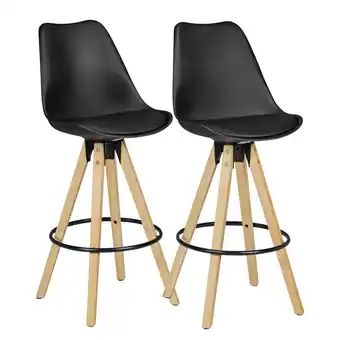 Netto Marken-Discount KADIMA DESIGN Komfort Barhocker Set: Ergonomische Sitzschale, Holzbeine, verschiedene Farben Angebot