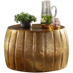 Netto Marken-Discount KADIMA DESIGN Couchtisch LIMENTRA: Orientalisch, Aluminium, Strukturen, verschiedene Farben Angebot