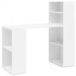 Netto Marken-Discount KADIMA DESIGN Schreibtisch mit Regal BRENTA: 120x120x53 cm, Spanplatten, variable Regalhöhen Angebot