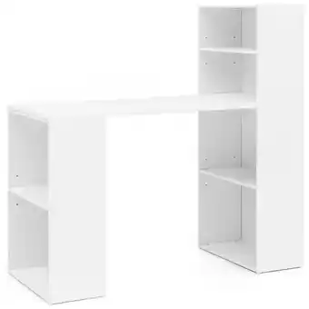 Netto Marken-Discount KADIMA DESIGN Schreibtisch mit Regal BRENTA: 120x120x53 cm, Spanplatten, variable Regalhöhen Angebot