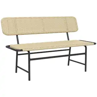 Netto Marken-Discount Outsunny Gartenbank PE Rattan, Stahl Angebot
