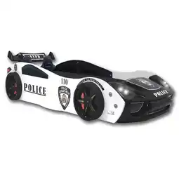 Netto Marken-Discount Autobett Police + Sportsitze Spielbett für Kinder 90x200 inkl. Lattenrost Angebot