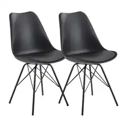 Netto Marken-Discount KADIMA DESIGN Skandinavische Esszimmerstühle, 2er Set, Samt oder Kunststoff, verschiedene Farben Angebot