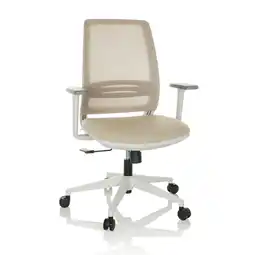 Netto Marken-Discount hjh OFFICE Home Office Bürostuhl PROFONDO ECO W Stoff/Netzstoff mit Armlehnen Angebot