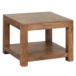 Netto Marken-Discount KADIMA DESIGN Couchtisch NAKO Massivholz: Landhausstil, Ablagefach, robust, pflegeleicht Angebot