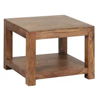Netto Marken-Discount KADIMA DESIGN Couchtisch NAKO Massivholz: Landhausstil, Ablagefach, robust, pflegeleicht Angebot