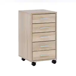 Netto Marken-Discount KADIMA DESIGN Schubladenschrank ITTER Holz: 5 Schubladen, Rollen, melaminharzbeschichtet Angebot