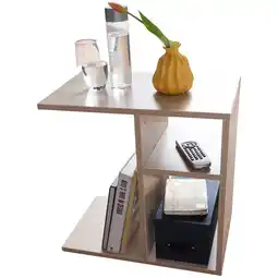 Netto Marken-Discount KADIMA DESIGN Beistelltisch ITTER Holz: Ablagefächer, 50x50x30 cm, kratzfest & wasserabweisend Angebot