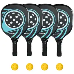 Netto Marken-Discount SPORTNOW Pickleball-Schläger-Set Pappelholz, Kunststoff Angebot