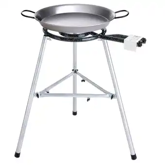 Netto Marken-Discount Paella Grill-Set: Familienliebling mit 55 cm Pfanne und 2-Ring-Brenner Angebot