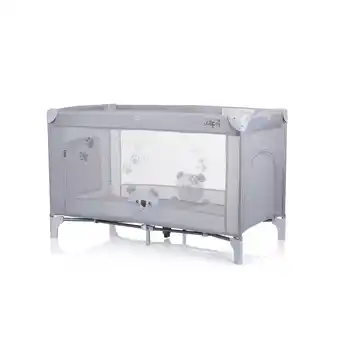 Netto Marken-Discount Chipolino Reisebett Capri, seitlicher Eingang, Tragetasche, große Seitentasche grau hellgrau Angebot