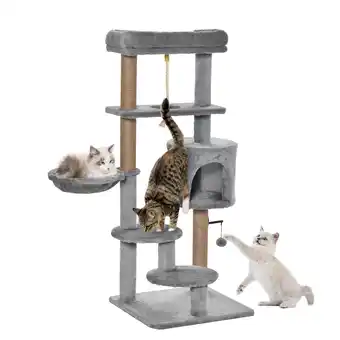 Netto Marken-Discount PawHut Kratzbaum Spanplatte, Samt Angebot