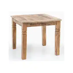 Netto Marken-Discount KADIMA DESIGN Esstisch DIANA: Landhaus-Stil, Massivholz, 80x80 cm, rustikal, stabil, pflegeleicht Angebot