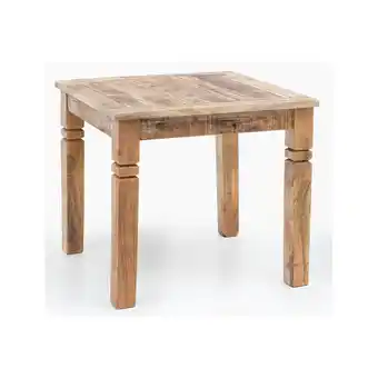Netto Marken-Discount KADIMA DESIGN Esstisch DIANA: Landhaus-Stil, Massivholz, 80x80 cm, rustikal, stabil, pflegeleicht Angebot
