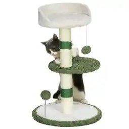 Netto Marken-Discount PawHut Kratzbaum Spanplatte, Chenille-Gewebe (100% Polyester) Angebot