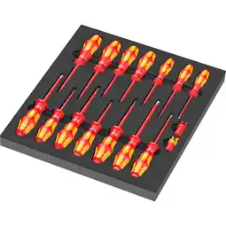 Netto Marken-Discount Wera Schraubendreher 9711 Schaumstoffeinlage VDE Schraubendreher-Set 1, 16-teilig Angebot