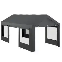 Netto Marken-Discount Outsunny Carport Stahl, PE Angebot